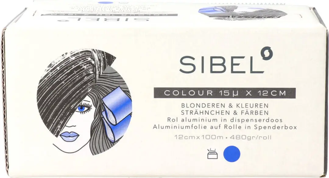 Sibel Aluminiumfolie Blauw 12cm x 100m