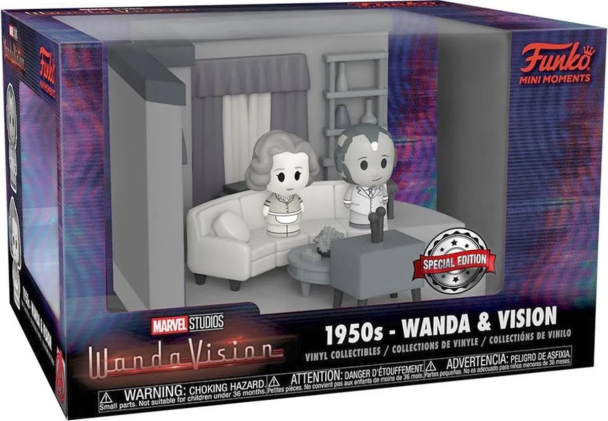 Funko Marvel POP! Mini WandaVision Living Room 50's Verzamelfiguur - 9cm - Grijs