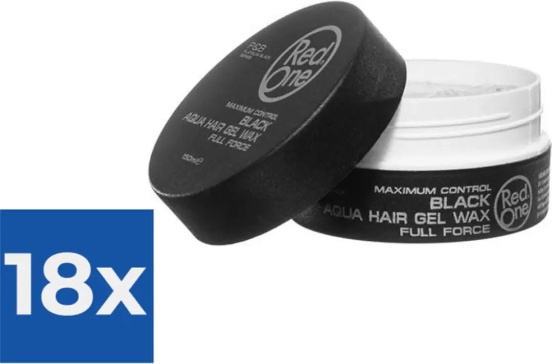 Red One Black Aqua Hair Gel Wax 150ml