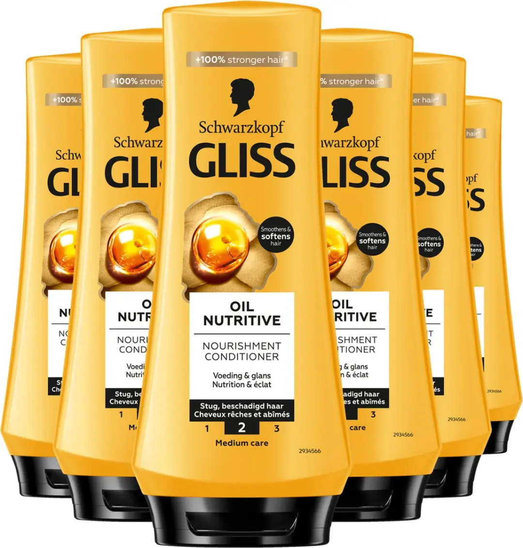 Gliss Oil Nutritive Conditioner 6x200ml