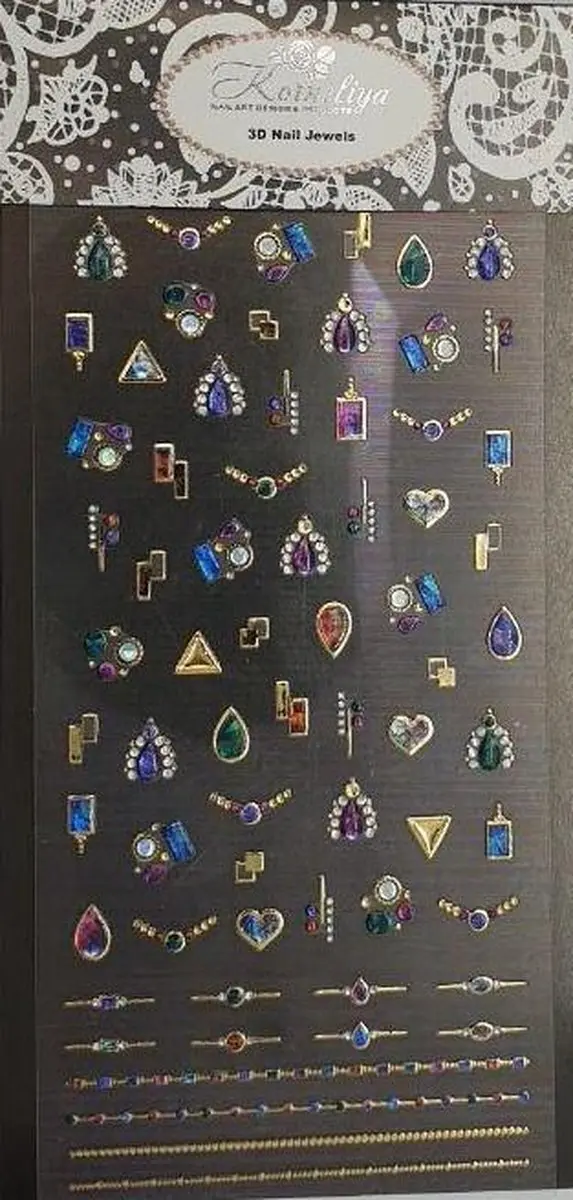 Korneliya 3D Nail Jewels XL05 Nagelstickers