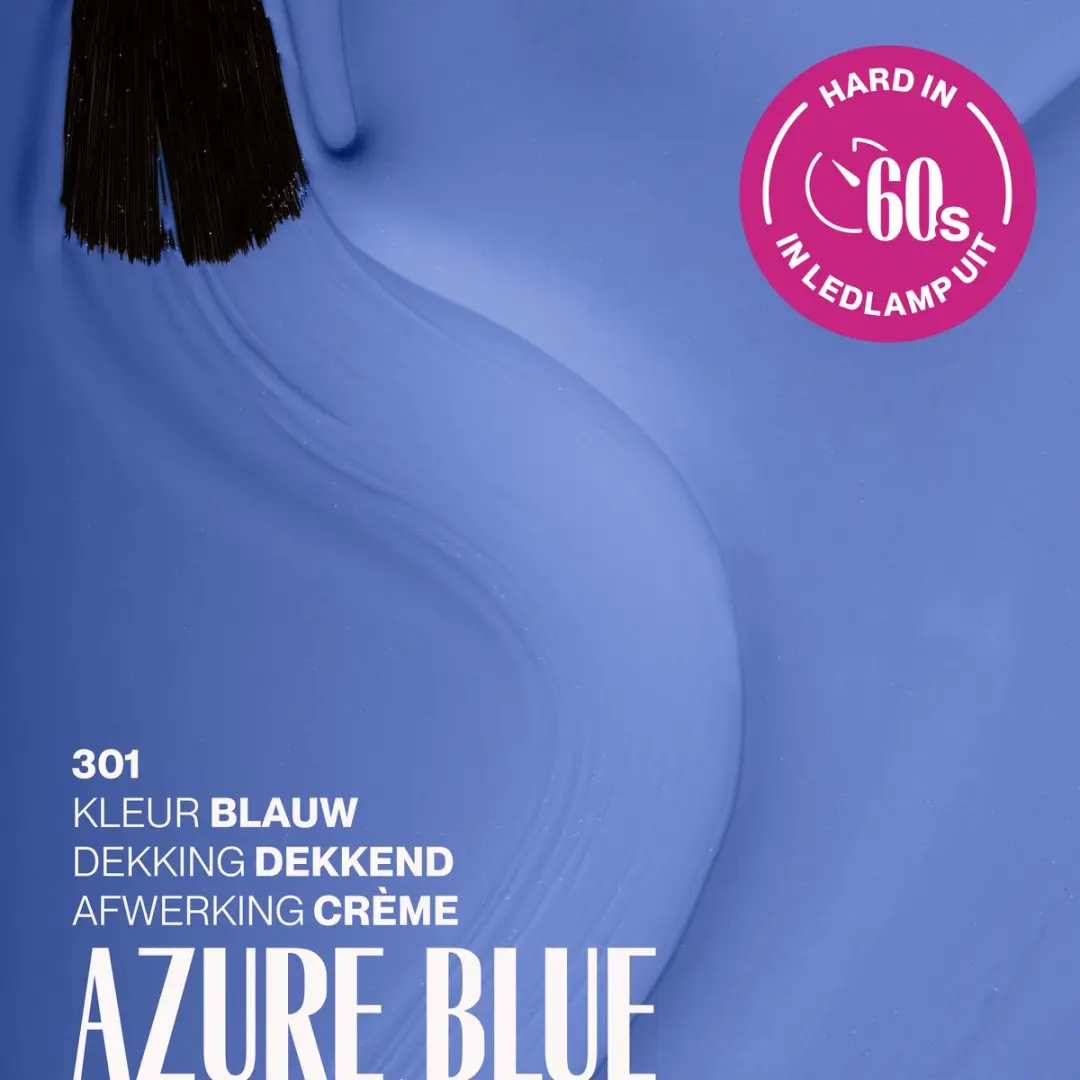 Pink Gellac Azure Blue 301 Gellak 15ml