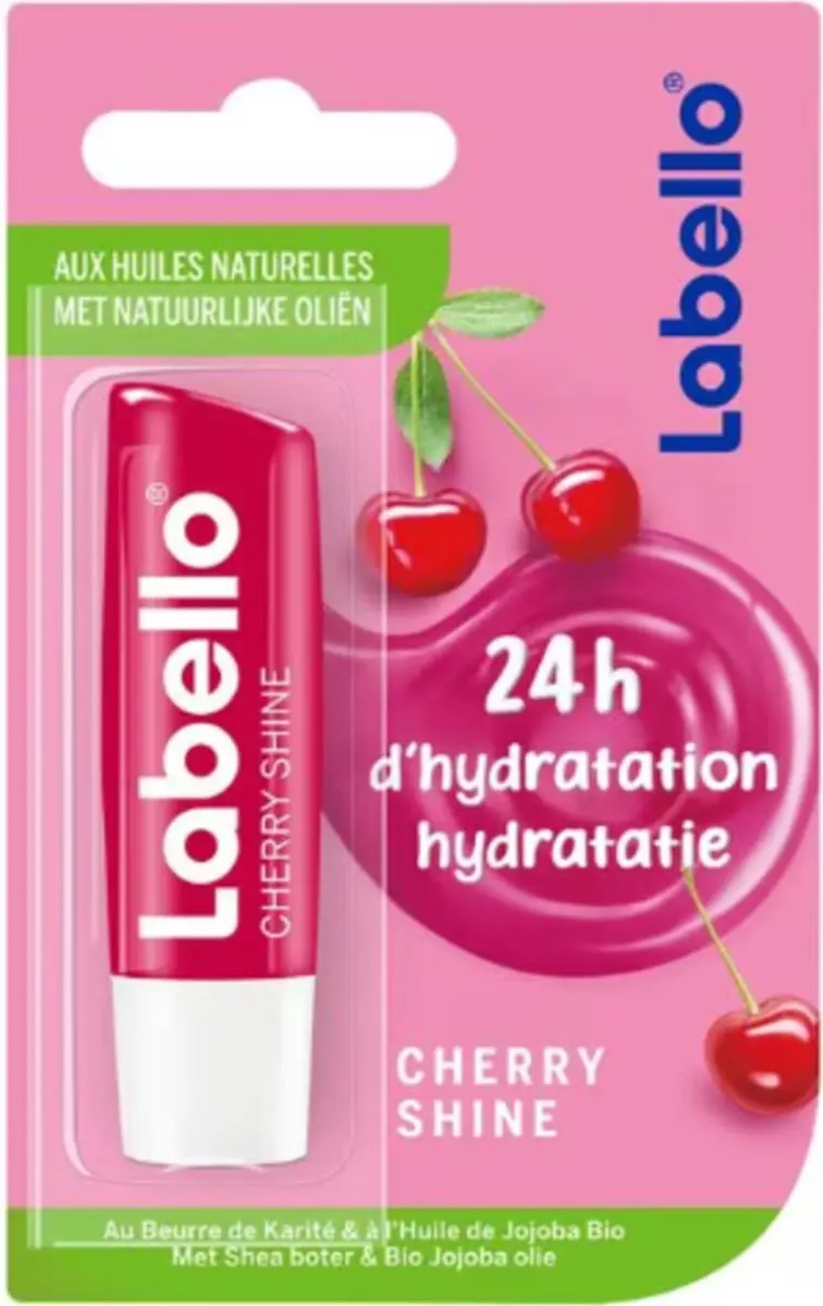 Labello Blister Cherry Shine Lippenbalsem - 24 Stuks