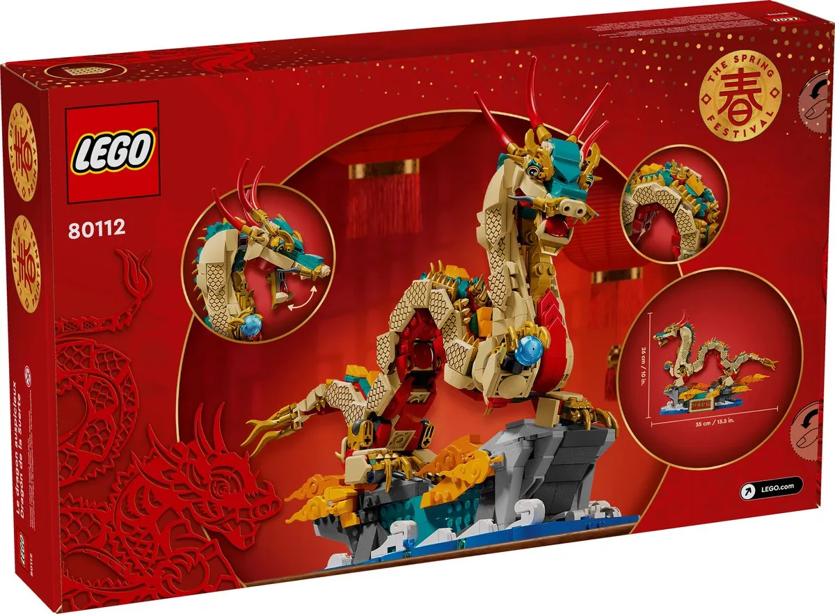 LEGO Chinees Nieuwjaar 80112 Geluksdraak - 1171 Stukken - Multicolor