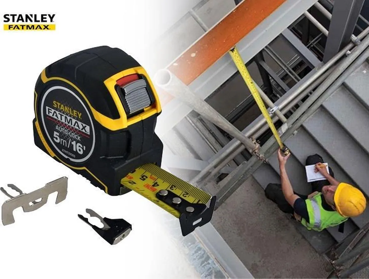 Stanley FatMax Autolock Rolmaat 5M - Zwart/Geel