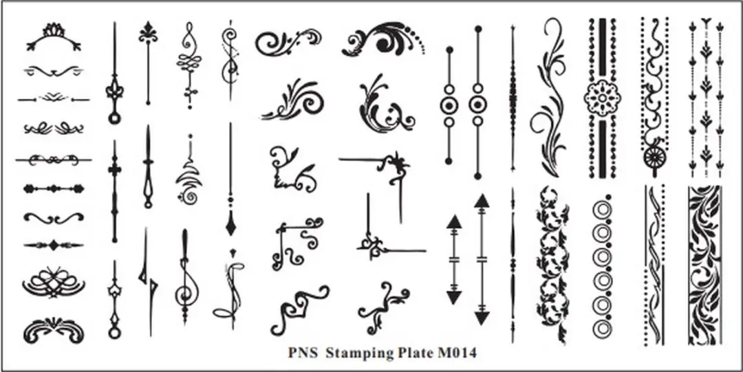Korneliya PNS Stamping Plate MINI M014 - 1 Stuk