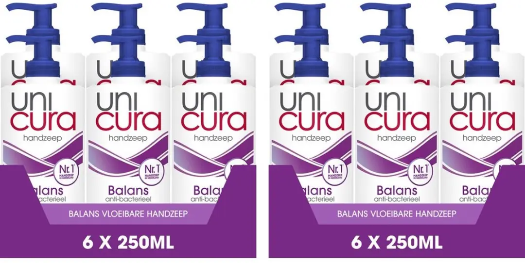 Unicura Handzeep Pomp Balance 12x250ml