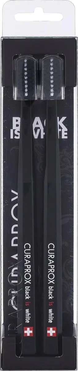 Curaprox Black is White CS5460 Tandenborstels - 2 Stuks
