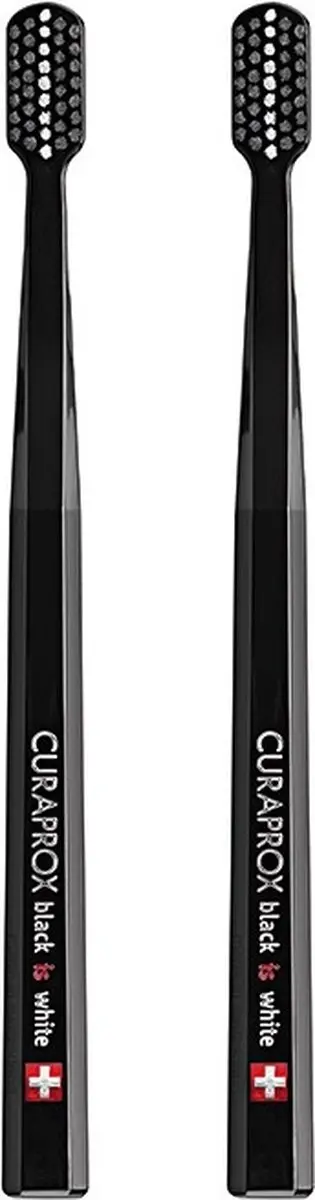 Curaprox Black is White CS5460 Tandenborstels - 2 Stuks