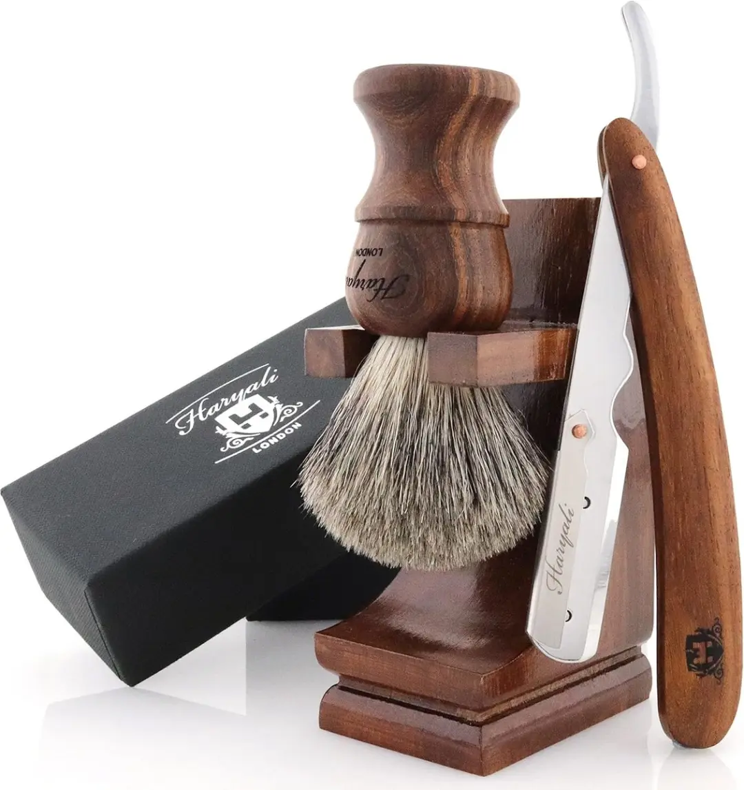 Haryali London Cut Throat Scheerset 3-delig
