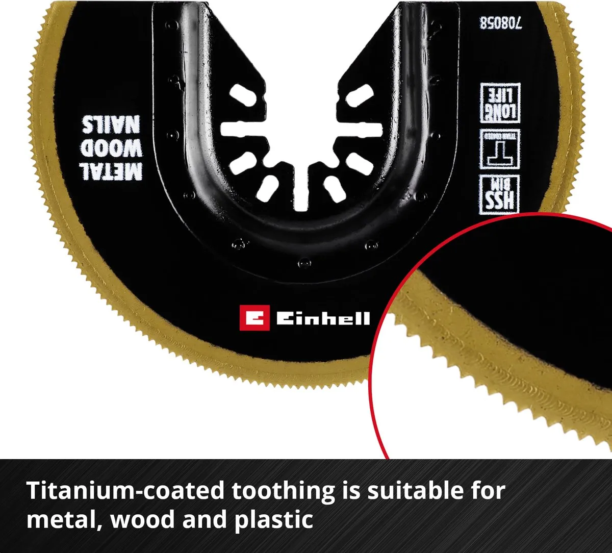 Einhell 708058 Bimetaal Invalzaagblad 88mm - Titaniumcoating