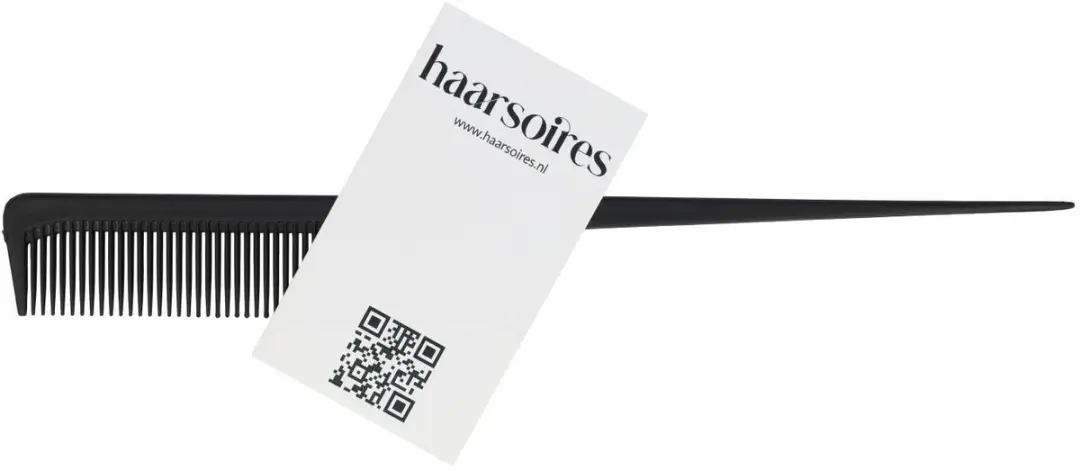 Haarsoires Styling Tool Puntkam 25cm - Kunststof - Zwart
