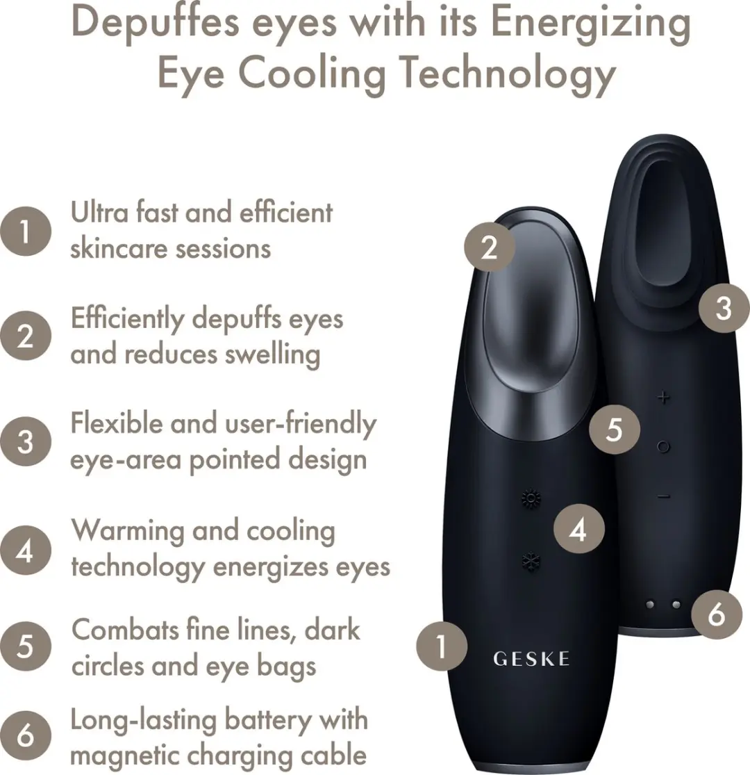GESKE SmartAppGuided Warm & Cool Eye Energizer - 2 Stuks - Zwart