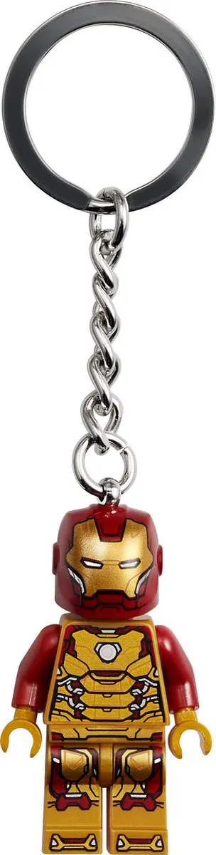 LEGO Marvel Iron Man Sleutelhanger - 1 Stuk - Rood/Goud