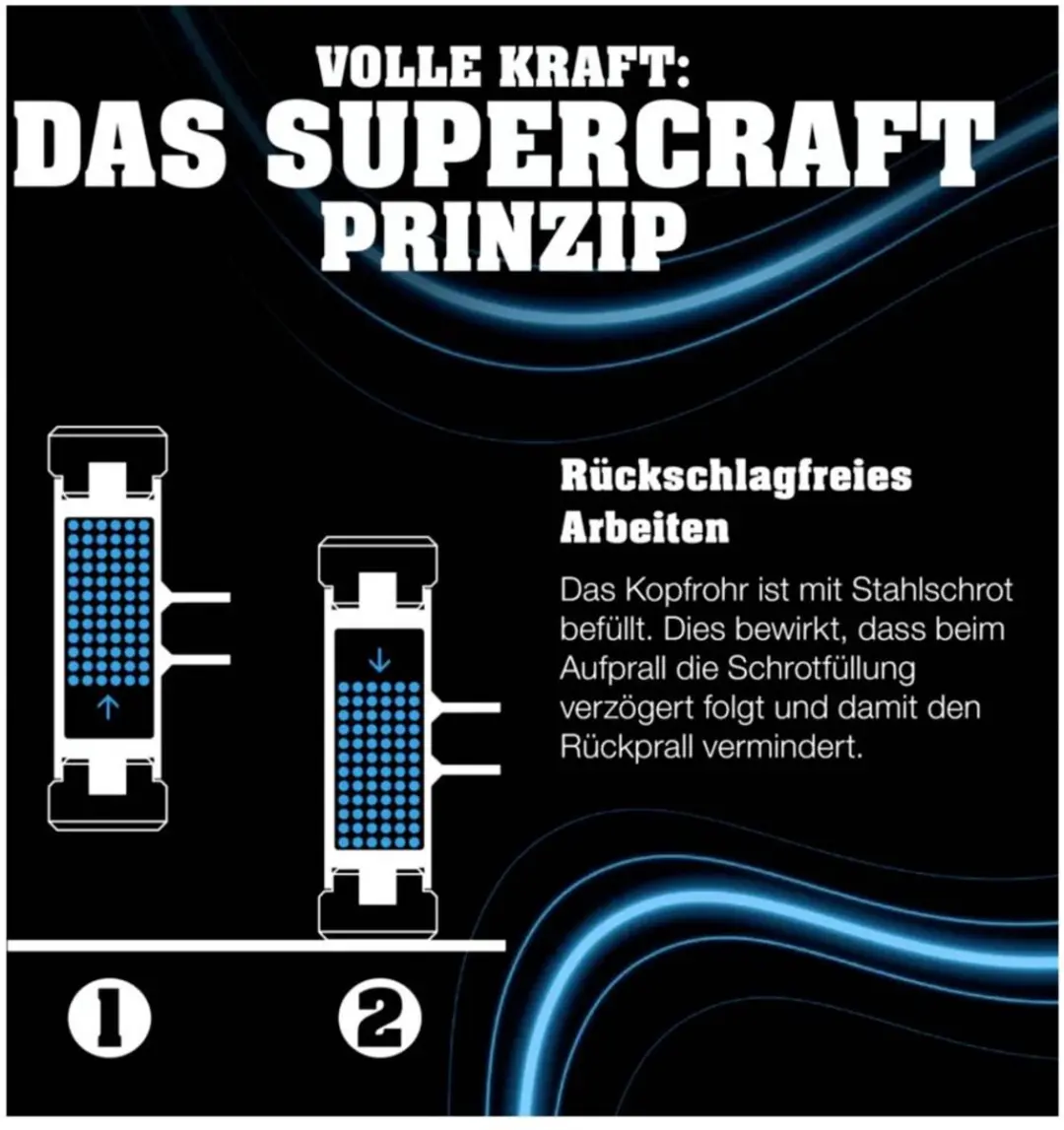 Halder SUPERCRAFT 3377 Terugslagvrije Hamer 305x115x40mm