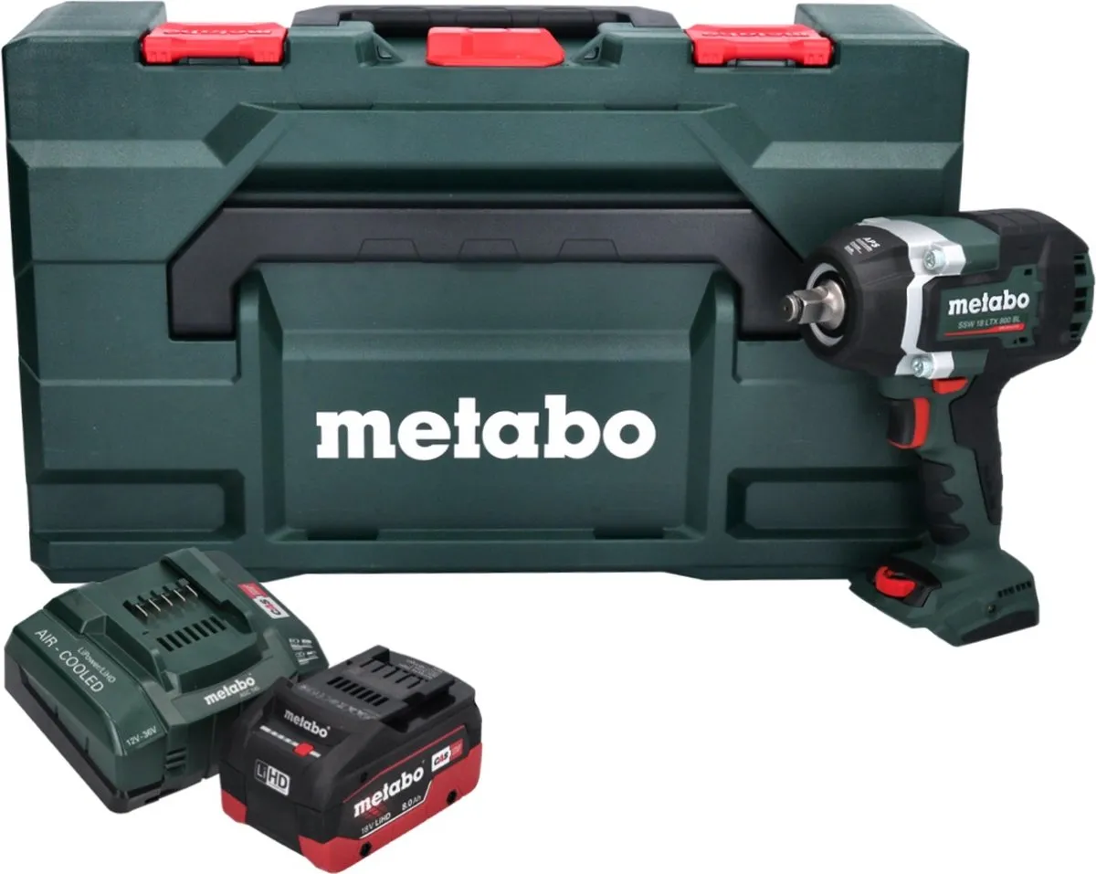 Metabo SSW 18 LTX 800 BL Slagmoersleutel - 800 Nm - 1x 8,0 Ah