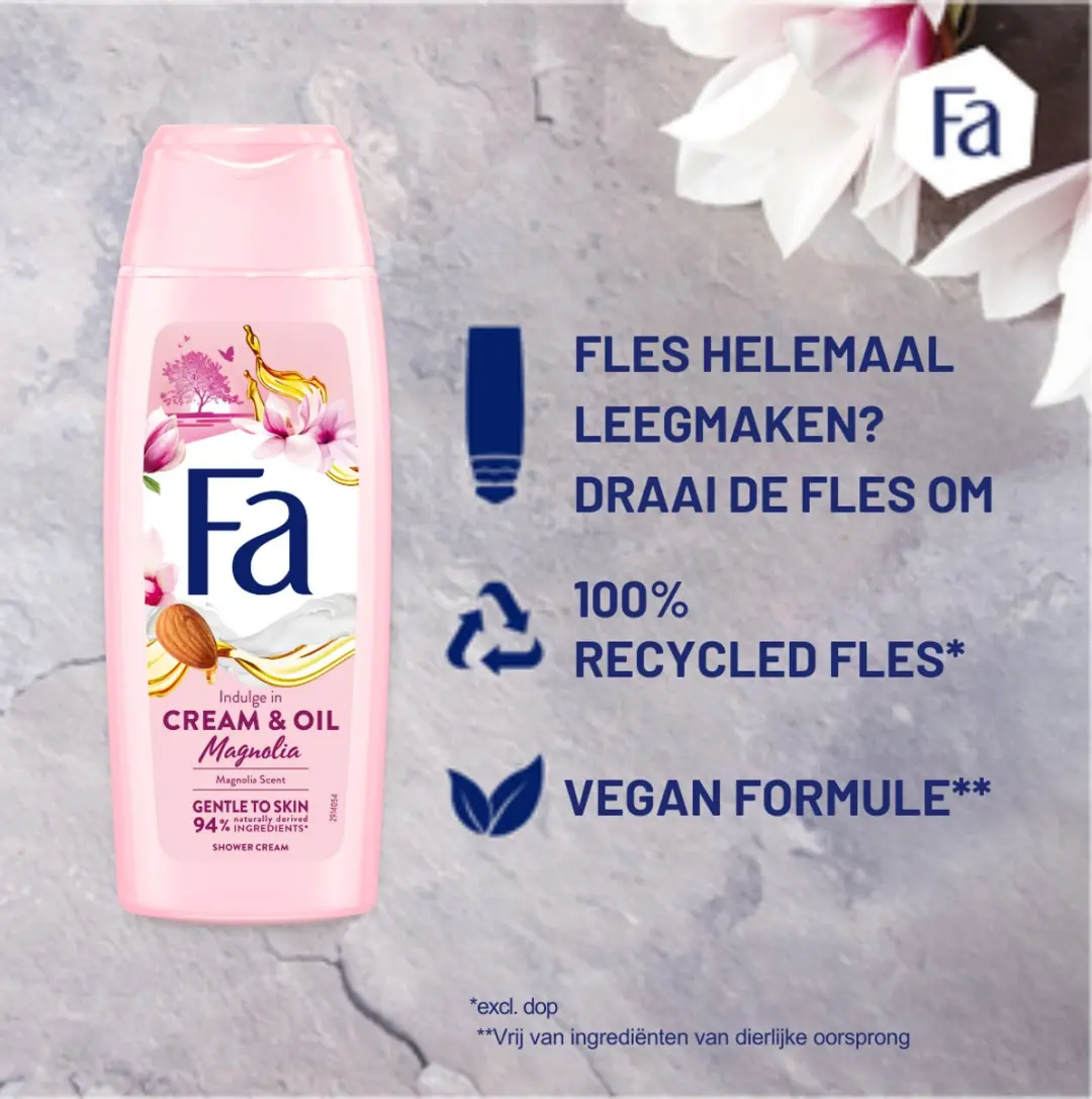Fa Cream & Oil Douchegel Magnolia - 6x250ml