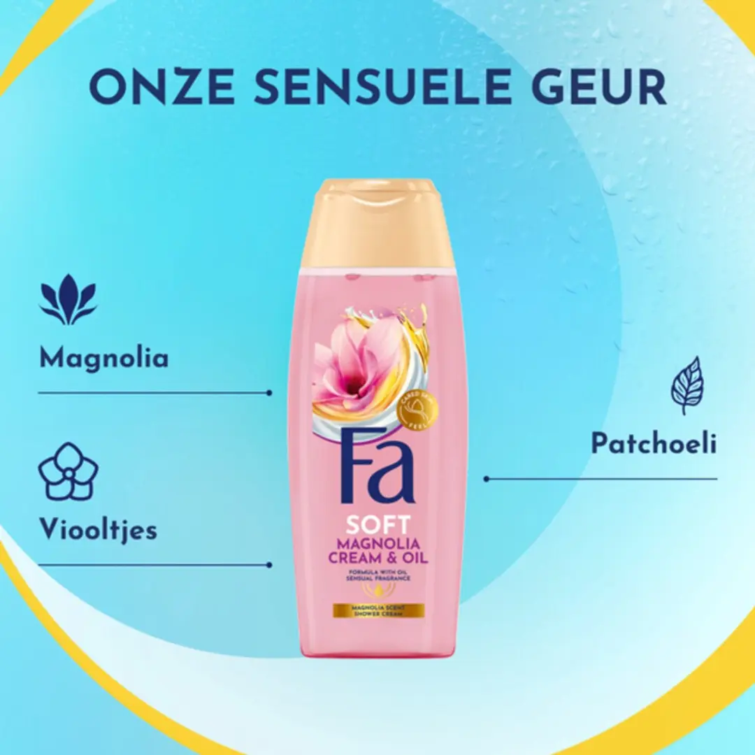 Fa Cream & Oil Douchegel Magnolia - 6x250ml