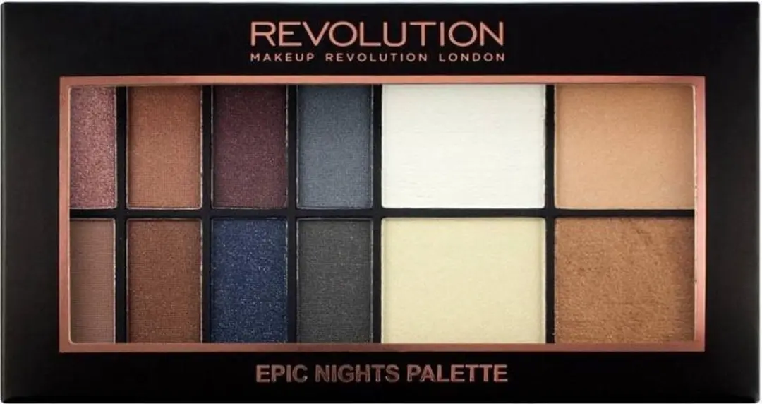 Makeup Revolution Epic Night Palette - 12 Oogschaduwen - Highlighter - Bronzer - Multi