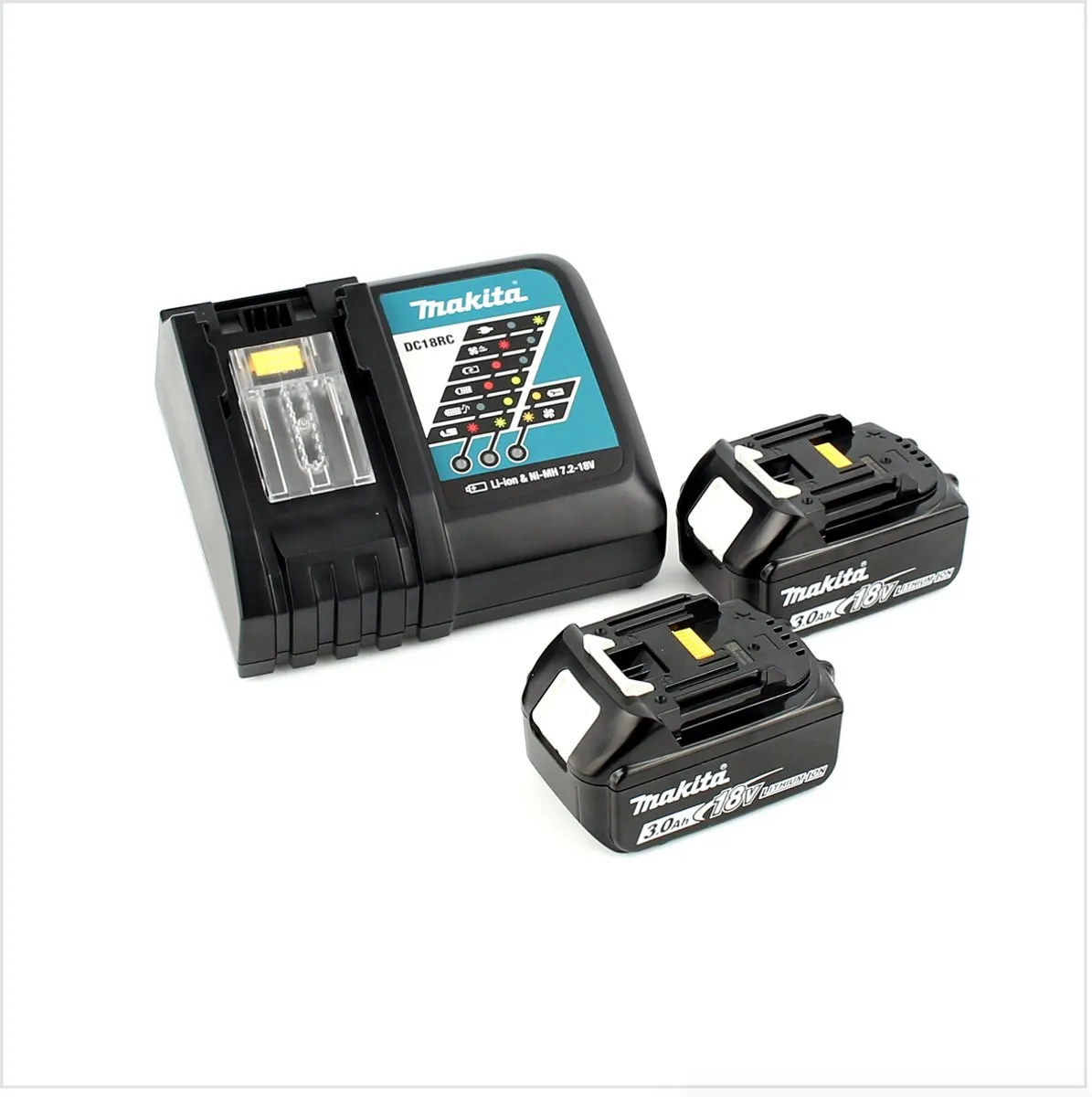 Makita DTM51RFJ Multifunctioneel Gereedschap 18V - 2x 3.0Ah Accu + Sneloplader