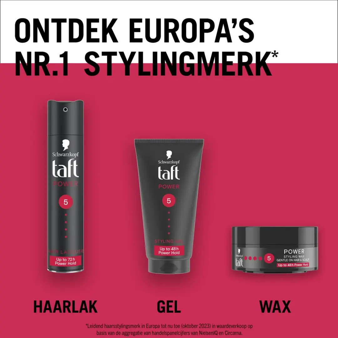 Taft Power Wax Haarwax Sterke Fixatie - 6x75ml - afbeelding 6 van 6