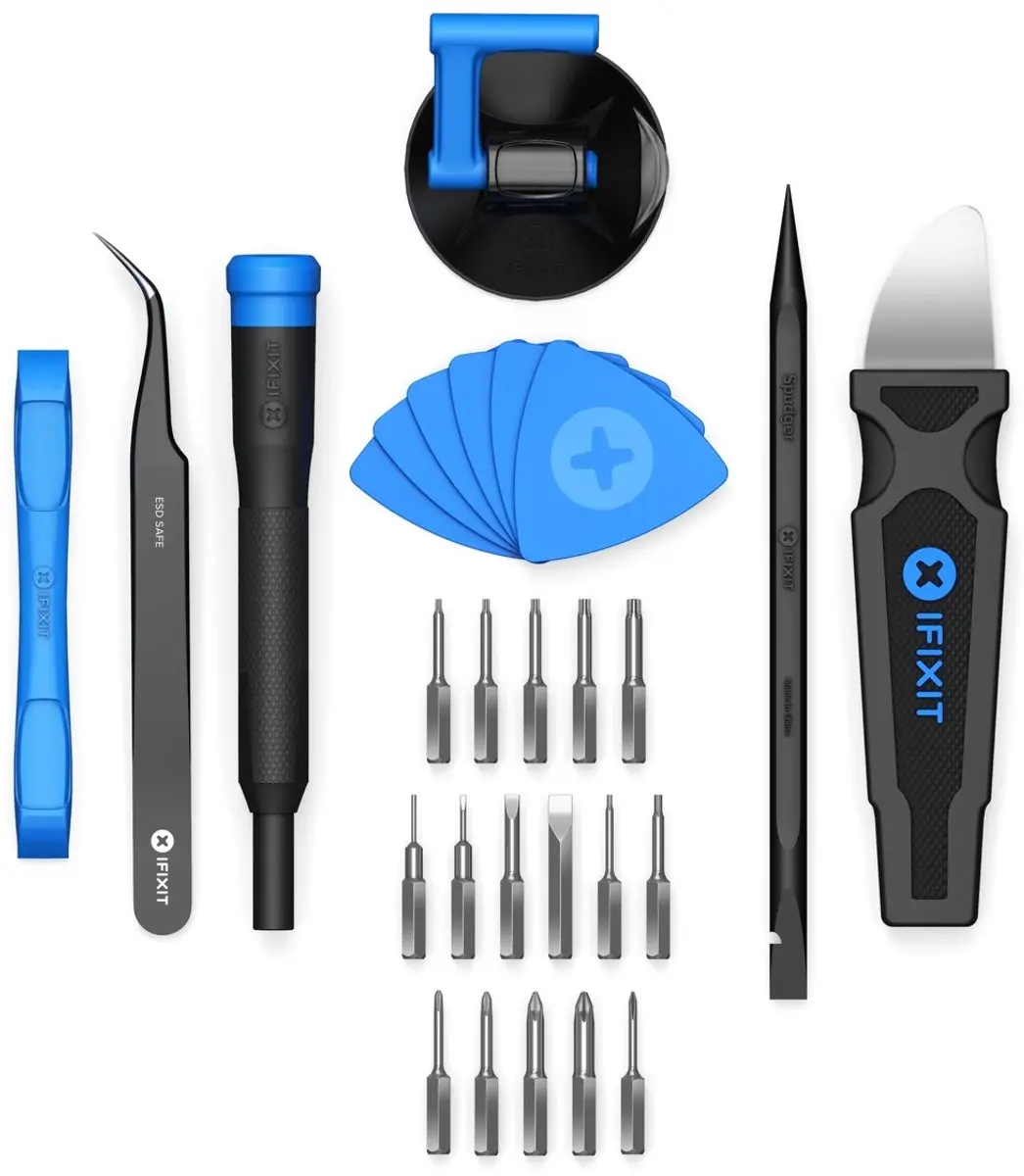 iFixit Essential Electronics Toolkit EU145348-5 - 24 Stuks - Blauw/Zwart