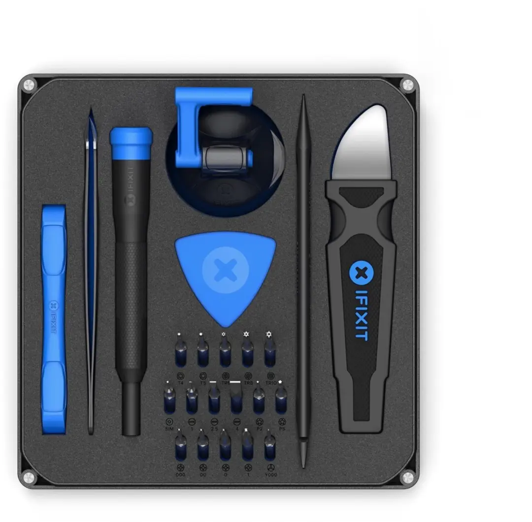 iFixit Essential Electronics Toolkit EU145348-5 - 24 Stuks - Blauw/Zwart