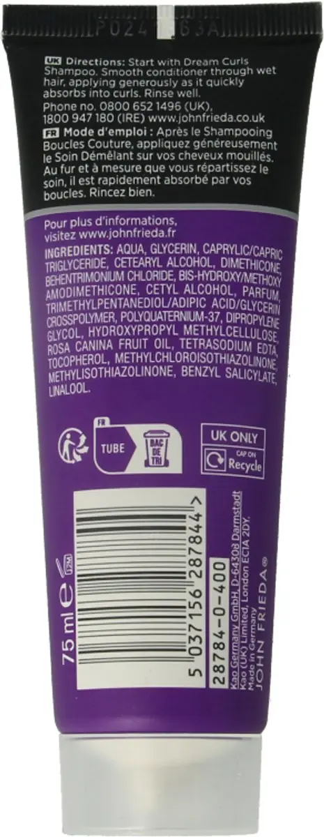 John Frieda Dream Curls Conditioner 75ml