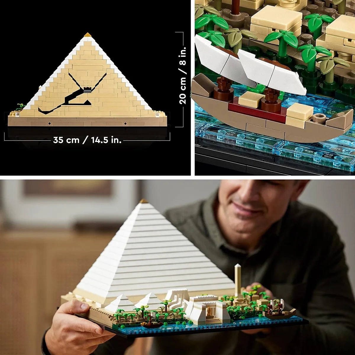 LEGO Architecture Grote Piramide van Gizeh 21058 - 1476 Stukken