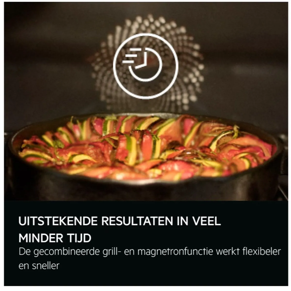 AEG NKK8N601B Serie 8000 Inbouw Combi Oven 44L - Zwart - afbeelding 6 van 6