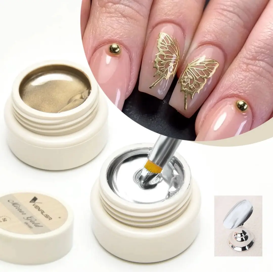 Venalisa UV Gellak Metallic Goud 5g - Zonder kwastje