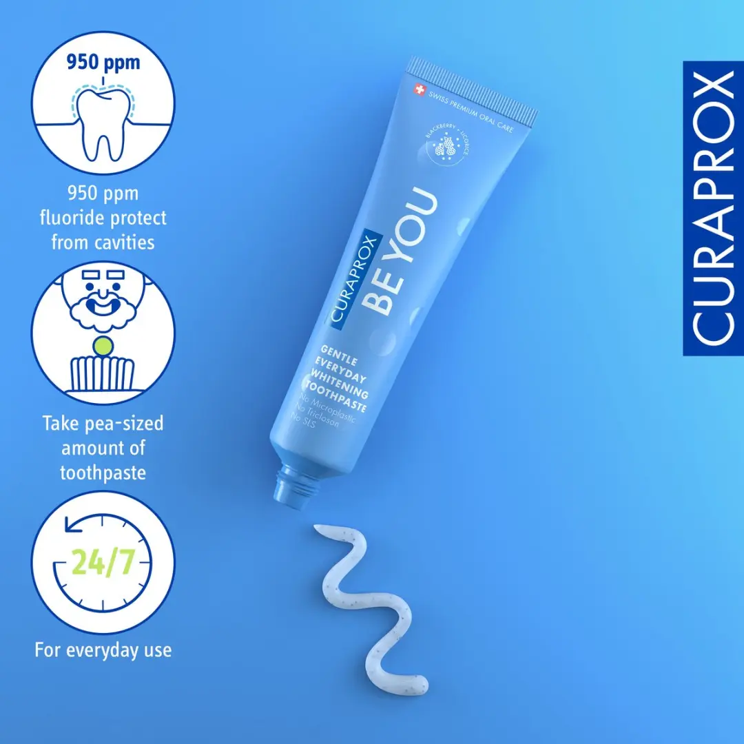 Curaprox Be You Tandpasta Zwarte Bes & Drop 60ml