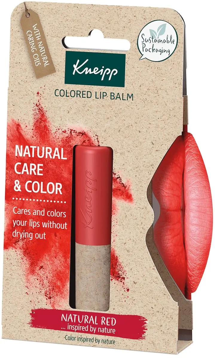 Kneipp Natural Colored Lip Balm Rood - 3.5g