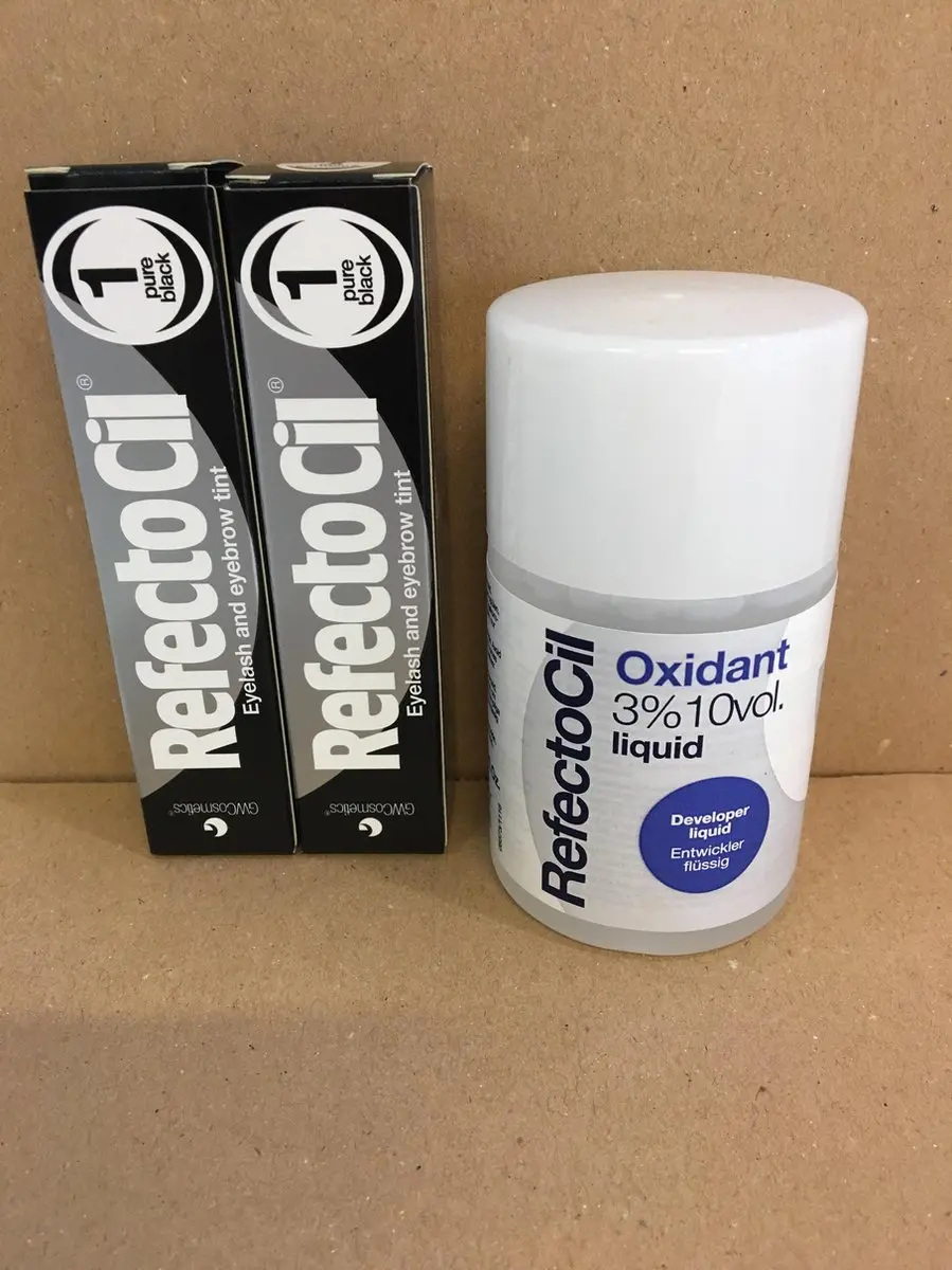 RefectoCil Nr.1 Zwart + Oxidant 130ml - 3 Stuks