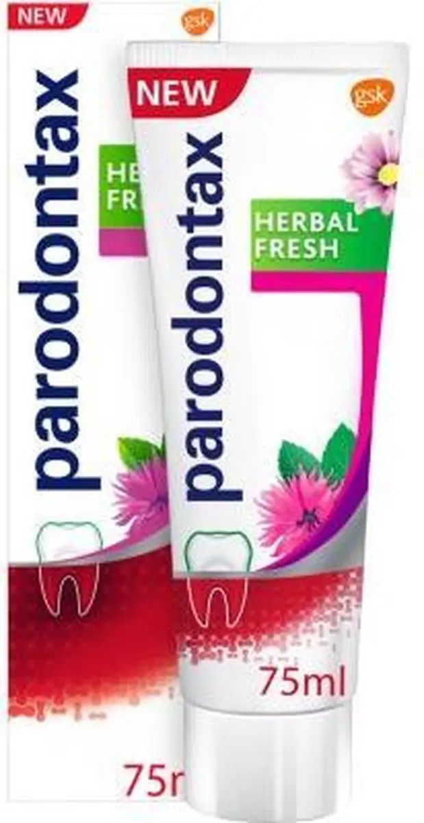 Parodontax Tandpasta Herbal Fresh Bergamot & Mint - 18x75ml