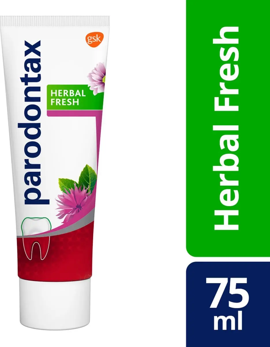 Parodontax Tandpasta Herbal Fresh Bergamot & Mint - 18x75ml