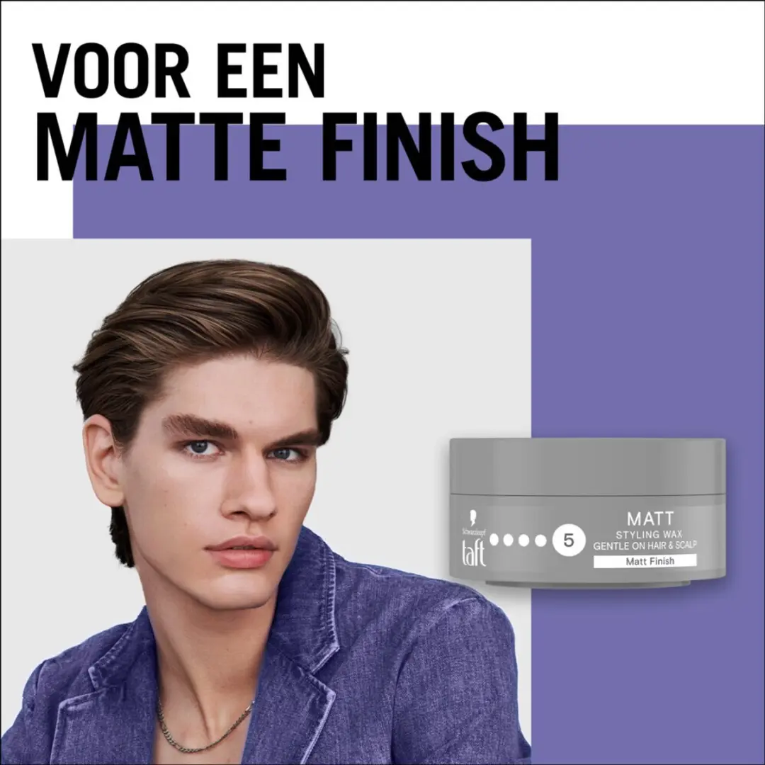 Taft Matt Finish Styling Wax 75ml