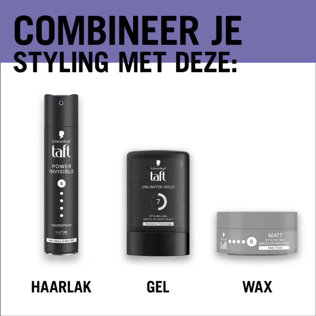 Taft Matt Finish Styling Wax 75ml