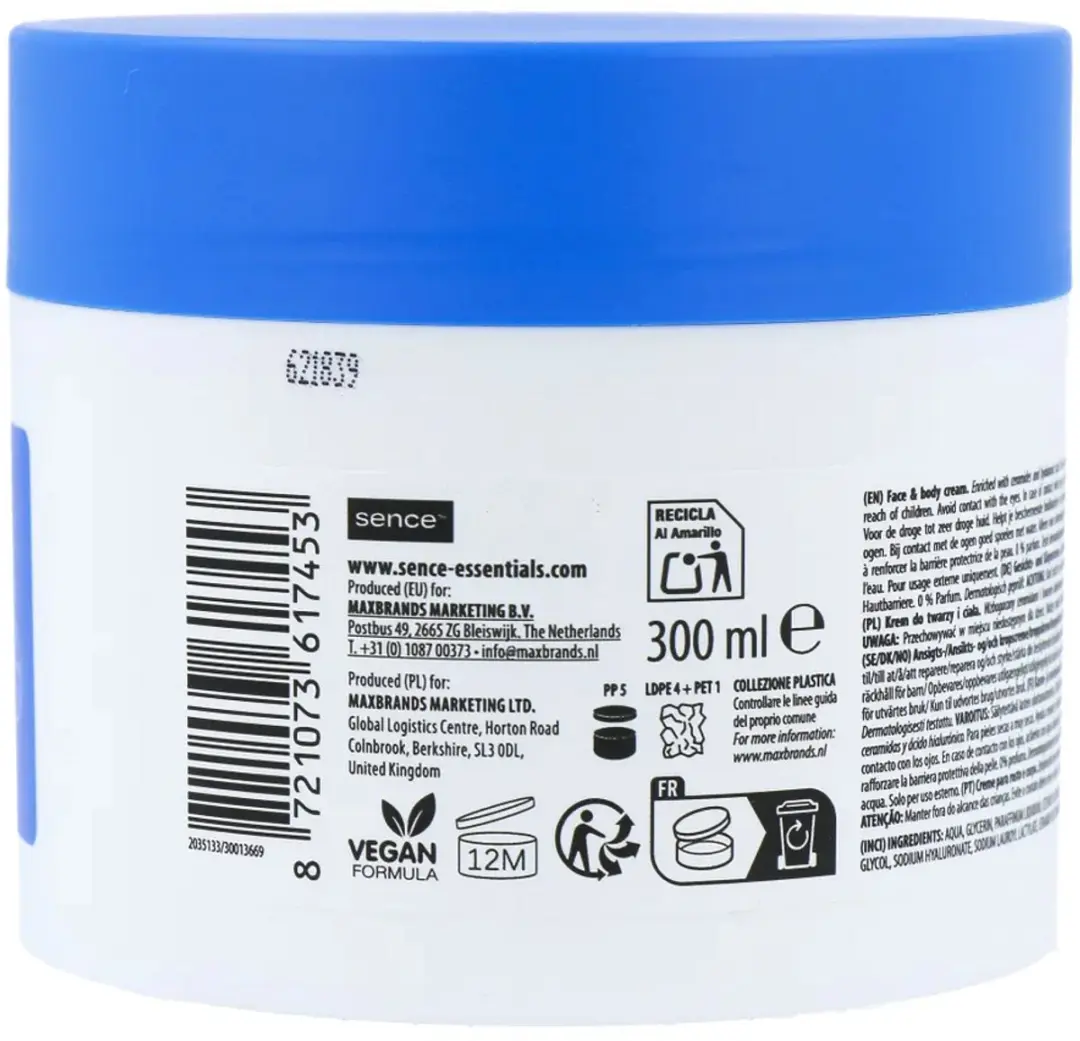 Sence Face & Body Cream 300ml