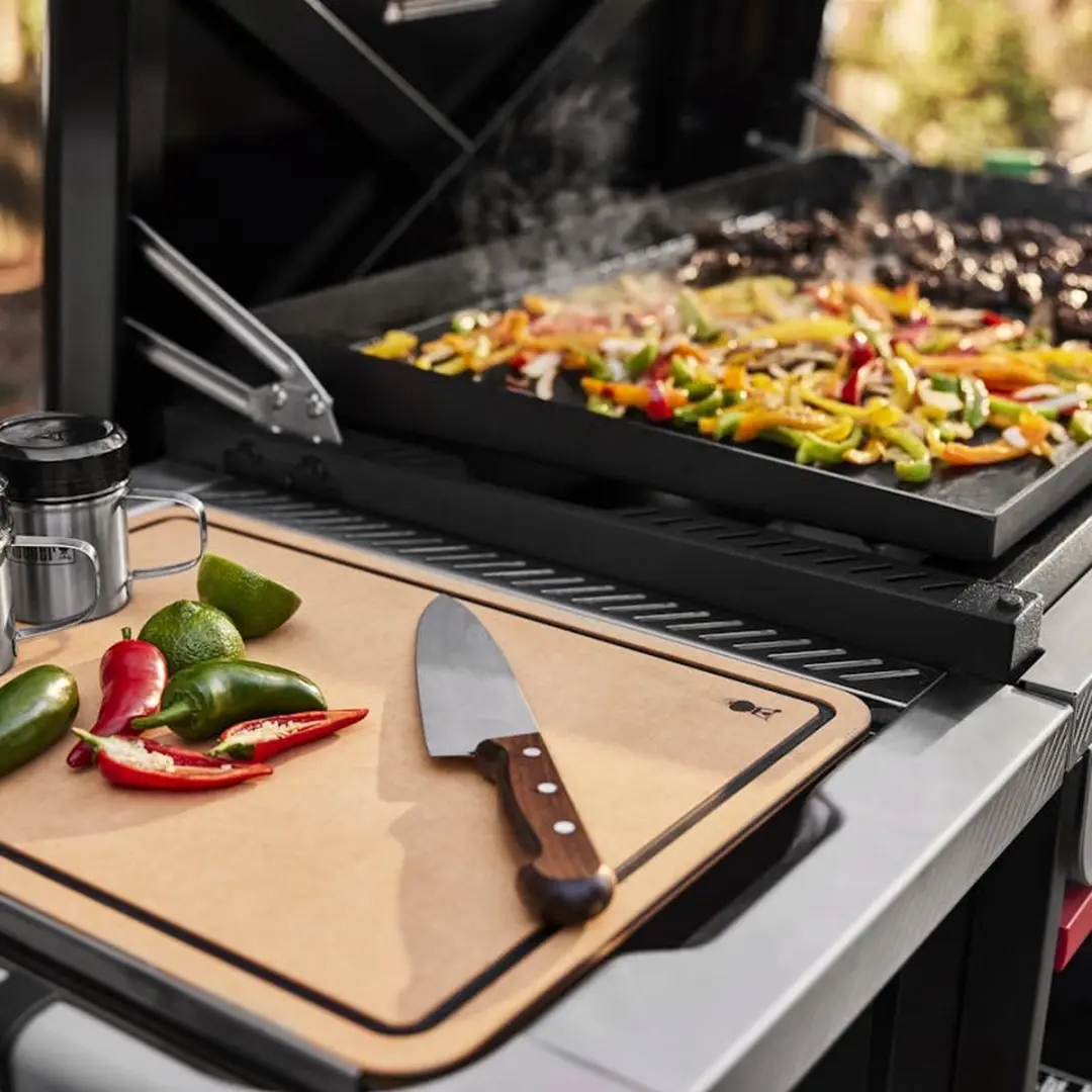 Weber Snijplank Drop-In voor Plancha - Houtskleur