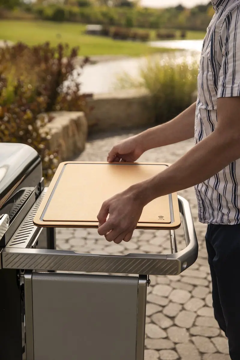 Weber Snijplank Drop-In voor Plancha - Houtskleur