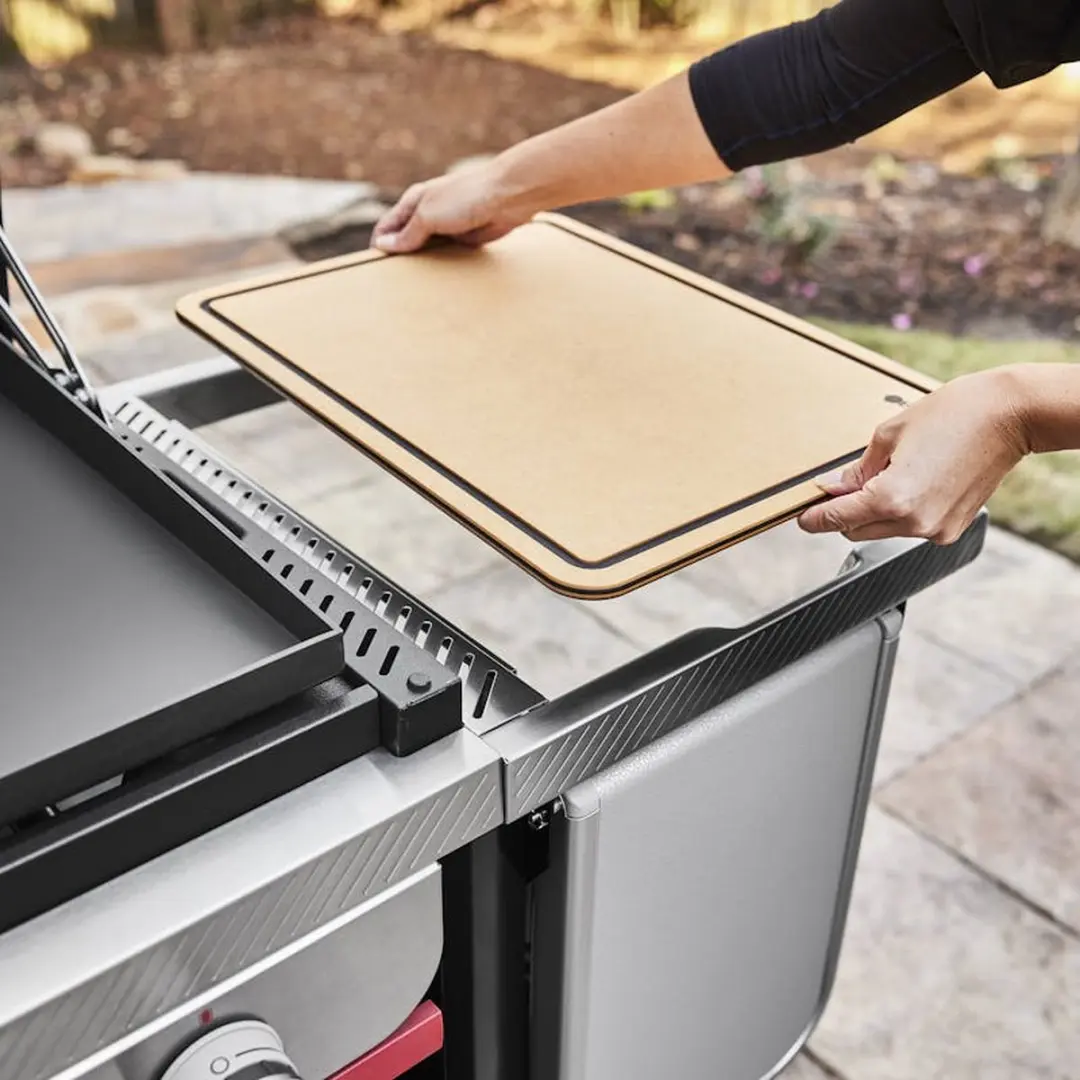 Weber Snijplank Drop-In voor Plancha - Houtskleur - afbeelding 6 van 6
