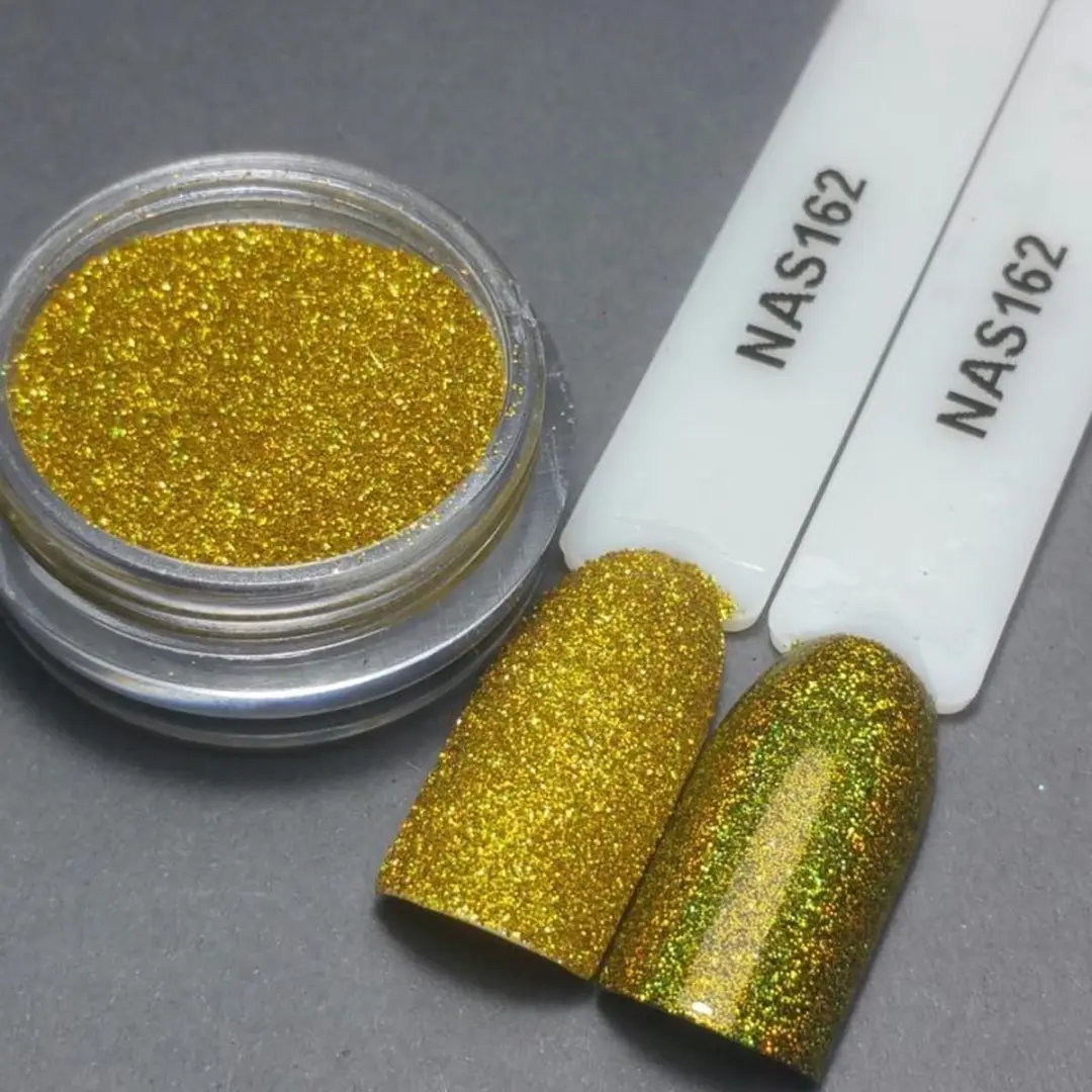 Korneliya Nailart Sugar Nagelglitter 162 Holografic Geel/Goud