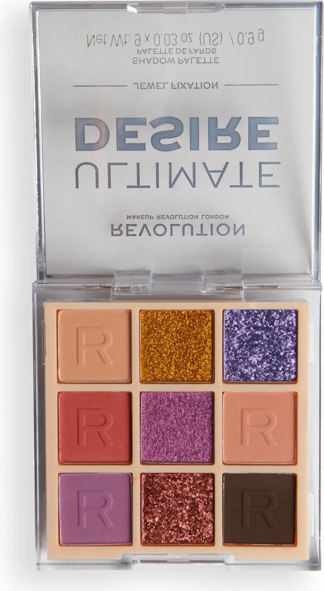 Makeup Revolution Ultimate Desire Jewel Fixation Oogschaduw Palette - 9 Kleuren