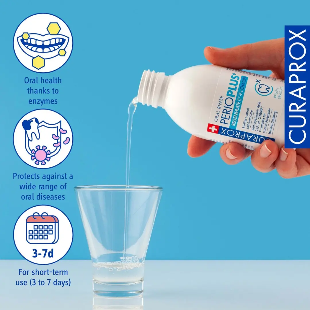 Curaprox Perio Plus+ Regenerate Mondspoeling CHX 0.09% 200ml