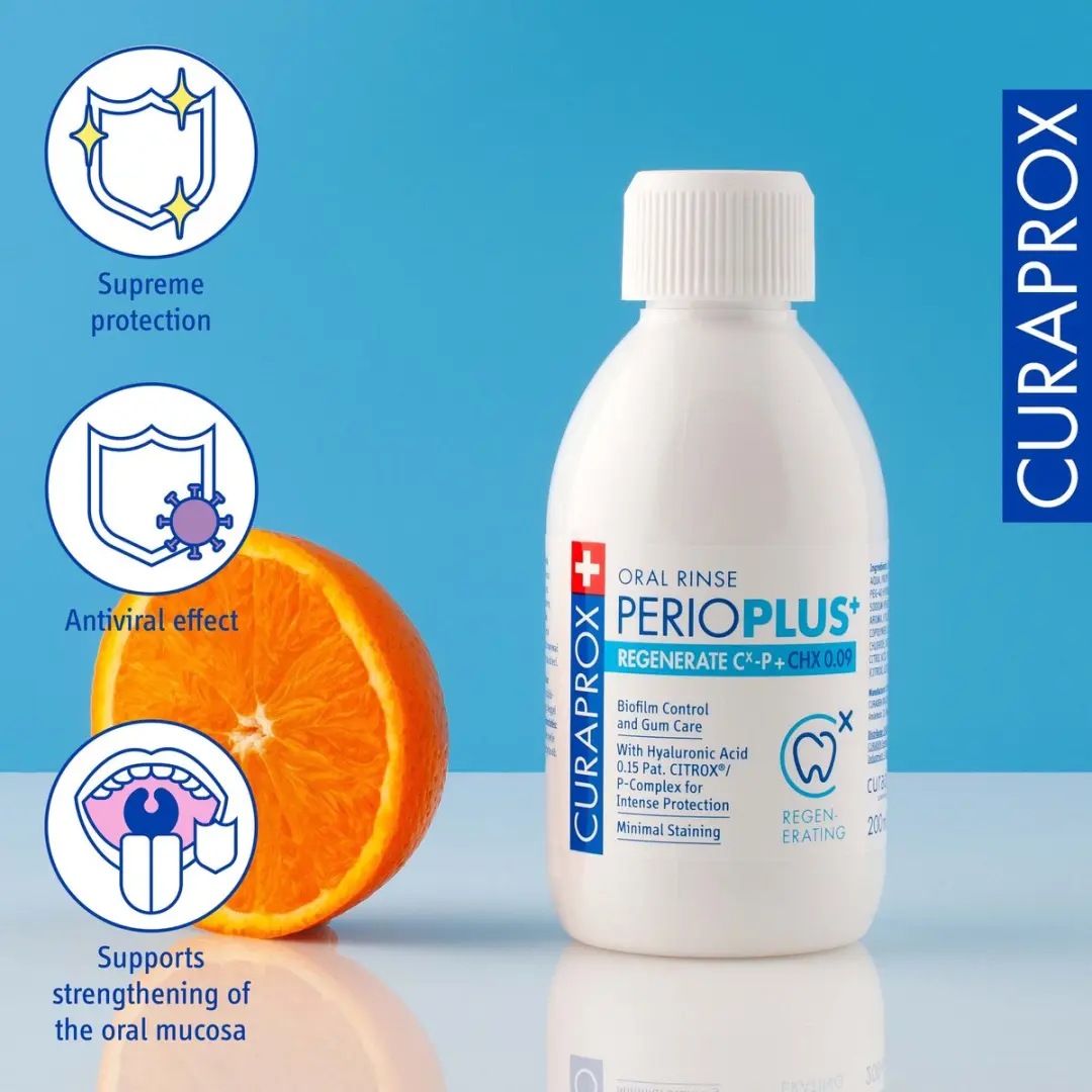 Curaprox Perio Plus+ Regenerate Mondspoeling CHX 0.09% 200ml
