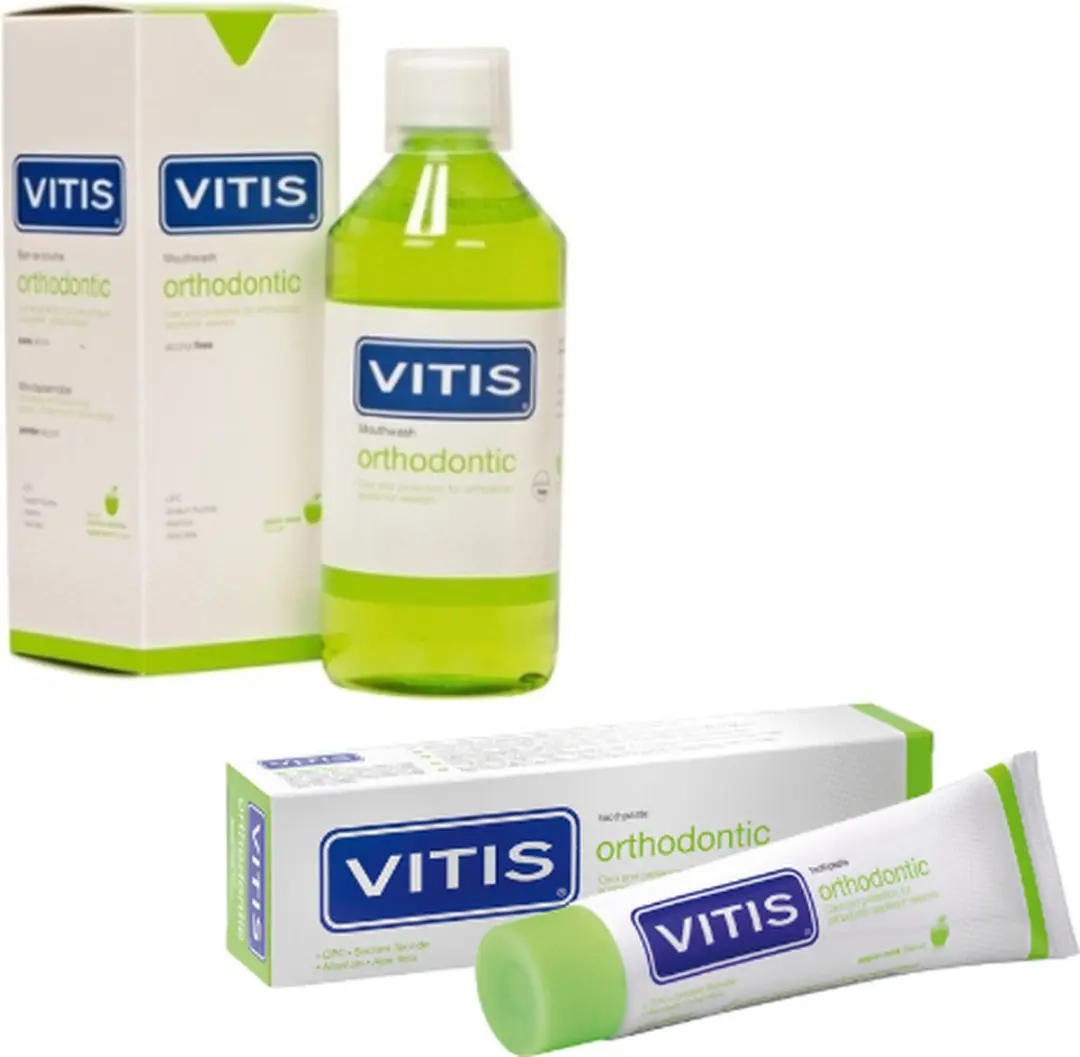 Vitis Orthodontic Mondwater & Tandpasta