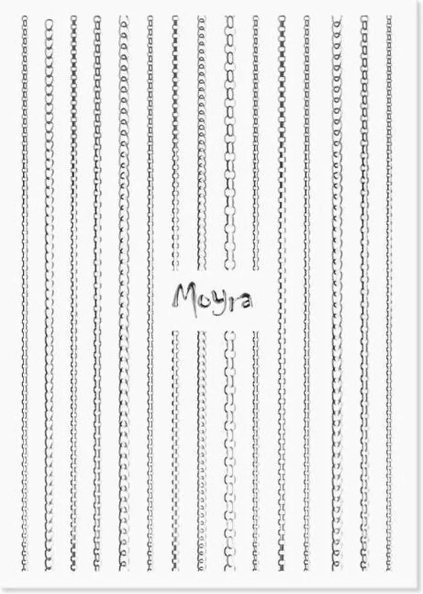 Moyra Nailart Strip Chain 02 ChainZilver