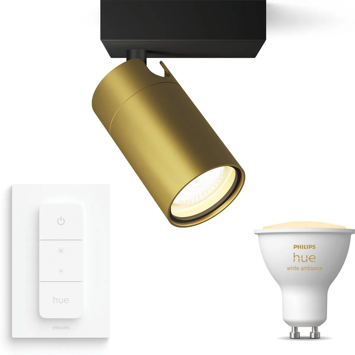 Philips Hue Idris Opbouwspot Zwart/Goud