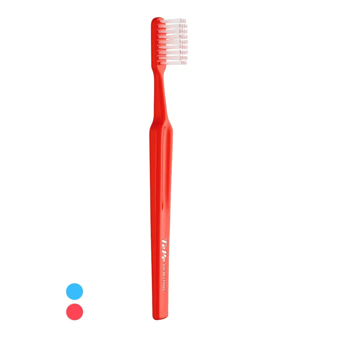 TePe Protheseborstel - Rood/Blauw - afbeelding 6 van 6